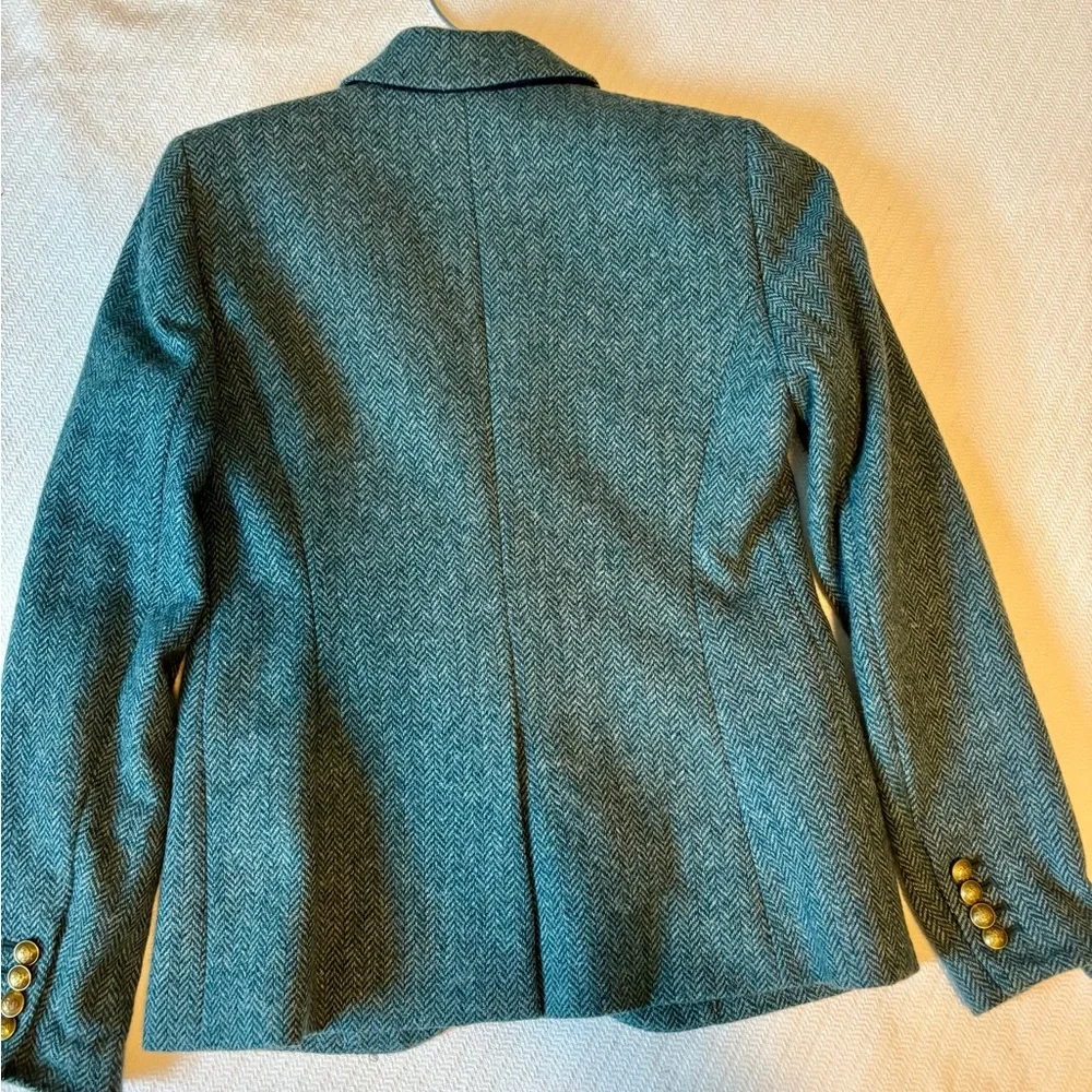 J. Crew Blue Herringbone Campbell Blazer - Picture 6 of 10